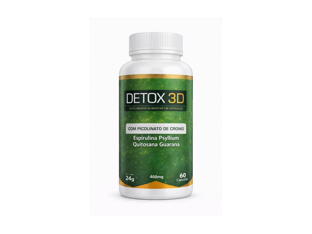 Detox 3D — 1 pote com 60 cápsulas